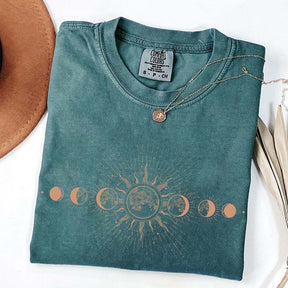 Celestial Comfort Colors Moon T-Shirt