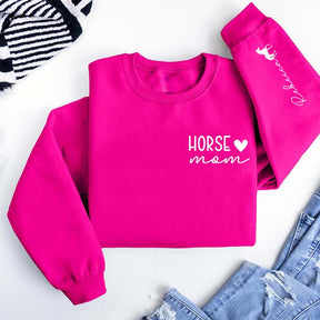 Custom Horse Rider Mom Sweatshirt