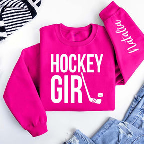 Custom Hockey Girl Sweatshirt