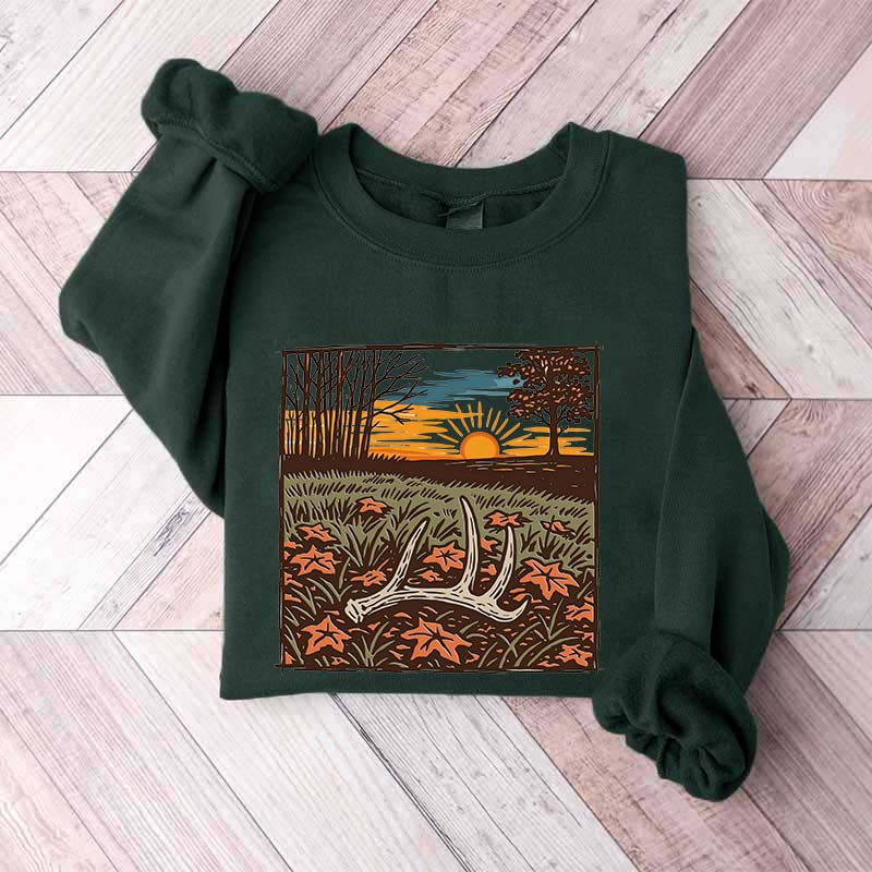 Nature Scene Hunting Season Sweatshirt