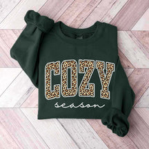 Retro Leopard Cozy Season Sweatshirt