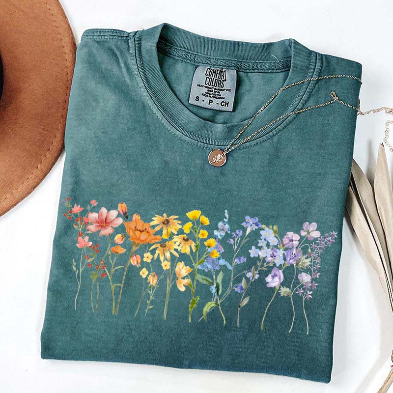 Wildflower LGBT Rainbow Floral T-Shirt