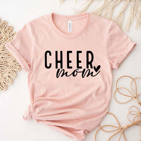 Cheer Mom Mama Heart T-Shirt