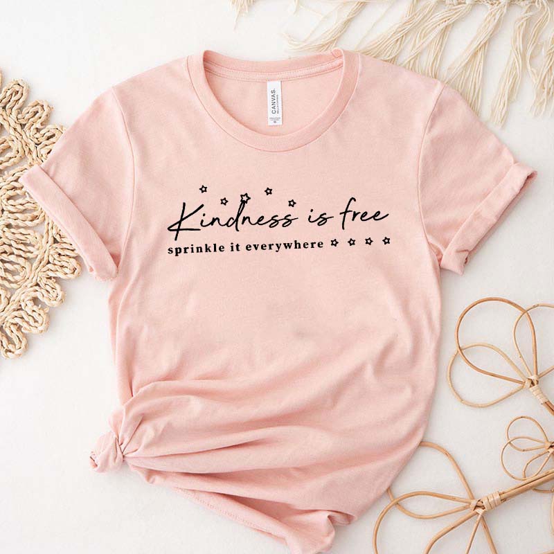 Inspirational Quotes Kindness Is Free T-Shirt