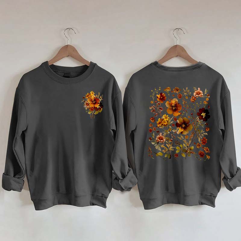Autumn Cottagecore Autumn Floral Sweatshirt