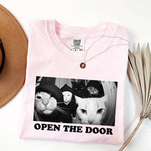 Funny Cat Gang Open The Door T-Shirt