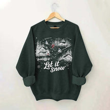 Let It Snow Skiing Sweatshirt