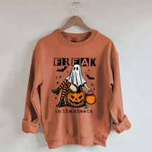 Funny Freak In The Sheets Ghost Girl Sweatshirt