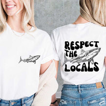 Comfort Colors Respect The Locals Shark T-Shirt