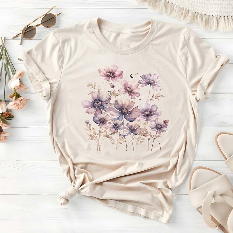 Boho Wildflowers Botanical Gardening Lover T-Shirt