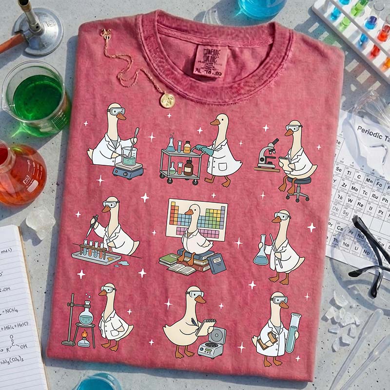 Funny Lab Technician Silly Goose Chemistry T-Shirt