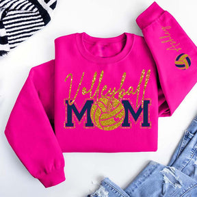 Custom Volleyball Mom Printed Sweatshirt
