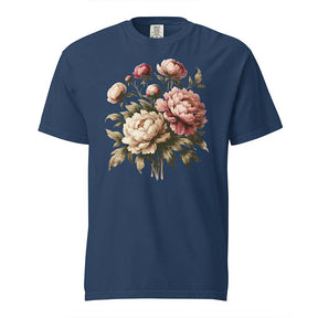 Boho Peonies Floral Botanical T-Shirt