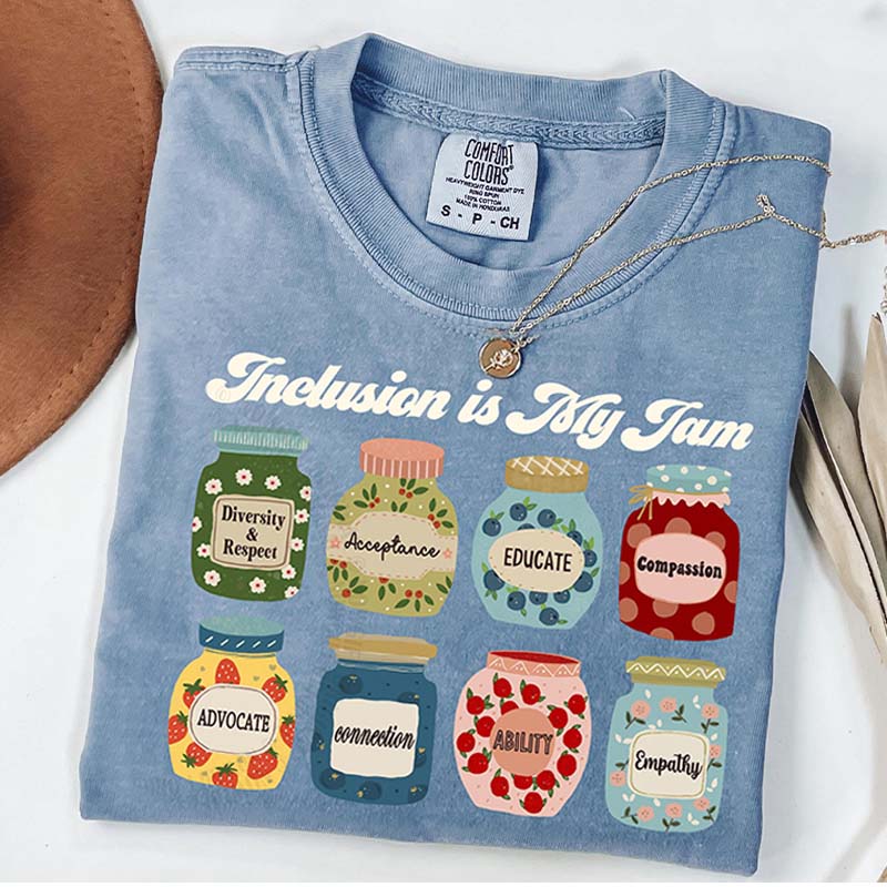 Inclusion Is My Jam Neurodiversity Teacher T-Shirt