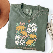 Growth Not Perfection Positive Affirmation T-Shirt