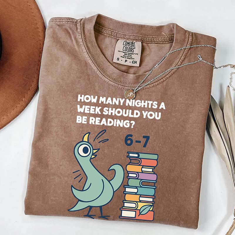 Reading 6-7 Funny Comfort Colors Librarian T-Shirt