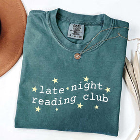 Cute Late Night Reading Club T-Shirt