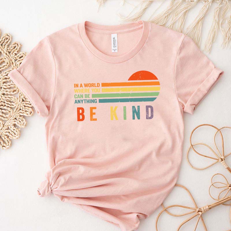 Retro Be Kind Rainbow T-Shirt