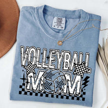 Checkered Volleyball Mom T-Shirt