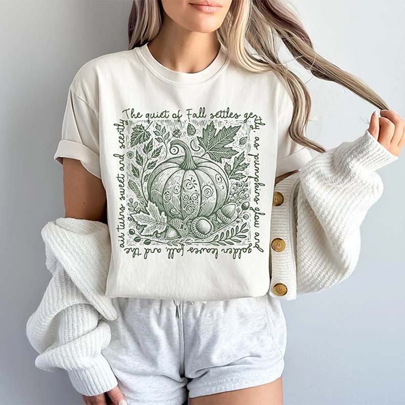 Comfort Colors Fall Pumpkin Autumn Nature T-Shirt