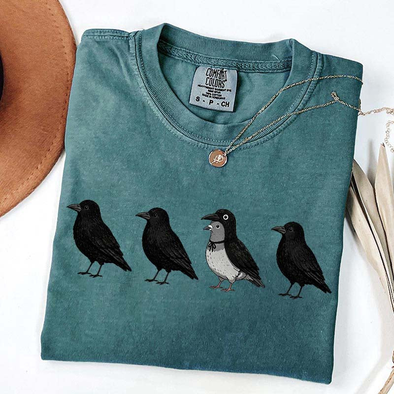Funny Crow Pigeon T-Shirt