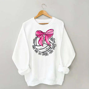 I Will Praise Him In His Courts Volleyball Sweatshirt