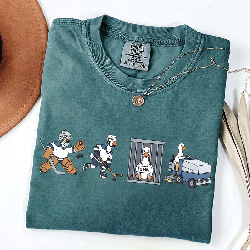 Goose Hockey Team Comfort Colors T-Shirt