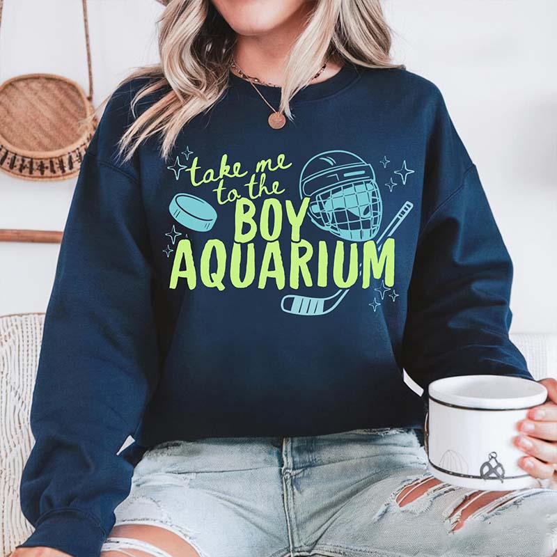 Take Me to the Boy Aquarium Hockey Sweatshirt