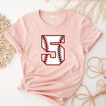 Personalized Baseball Number Minimalist T-Shirt