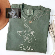 Custom Pet Love With Name And Photo T-Shirt