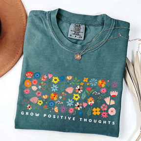 Grow Positive Thoughts Wildflower Cute T-Shirt