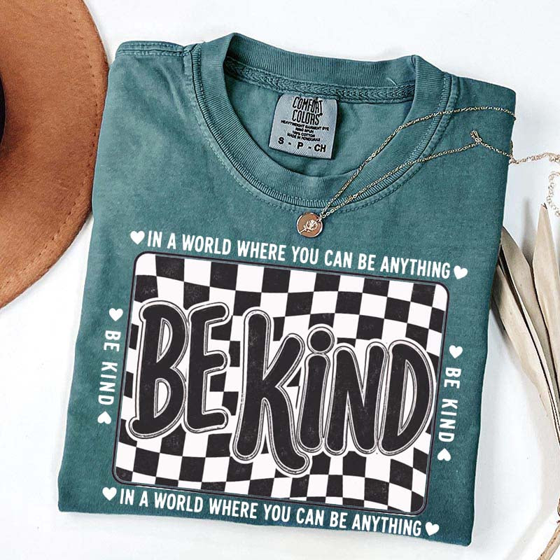 Checkered Be Kind T-Shirt
