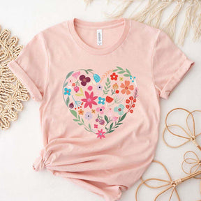 Flower Heart Love T-Shirt