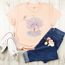 Yoga Phases Of The Moon Tree Of Life T-Shirt