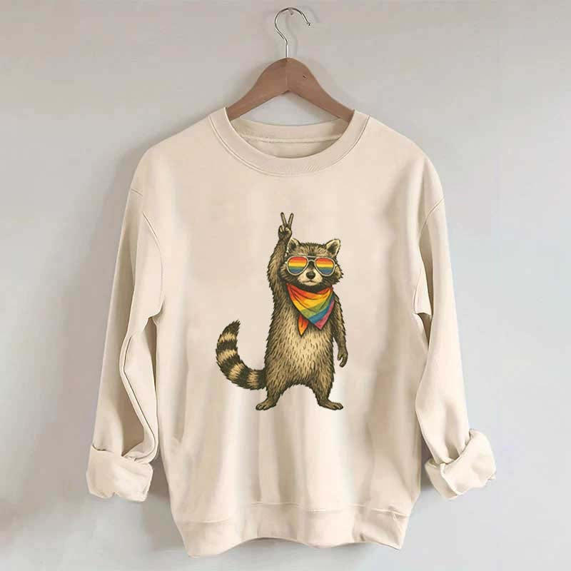 Raccoon Pride LGBT Sweatshirt