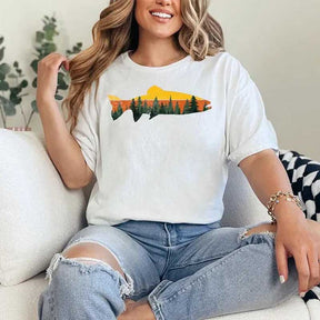 Fishing Nature Fish Lover Forest T-Shirt