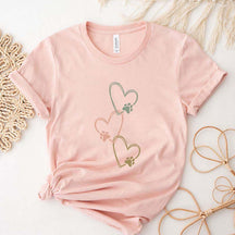 Dog Paw Heart Cat T-Shirt
