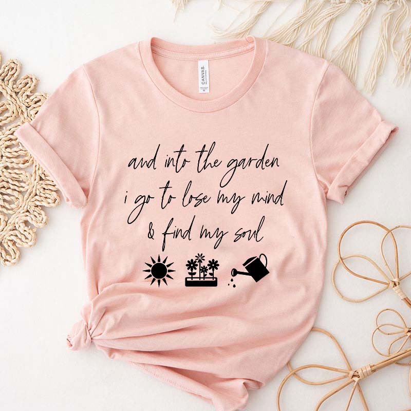 And Into The Garden I Go Botanical T-Shirt