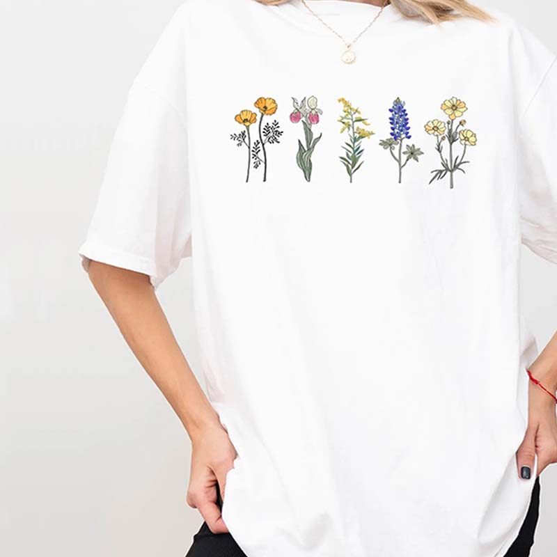 Wildflower Nature Best Friend Gift T-Shirt