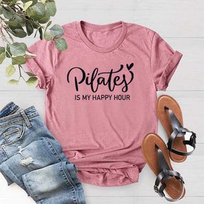 Pilates is My Happy Hour Yoga T-Shirt