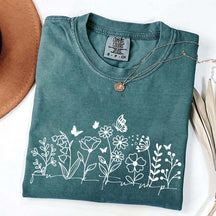 Comfort Color Simple Wild Flowers T-Shirt