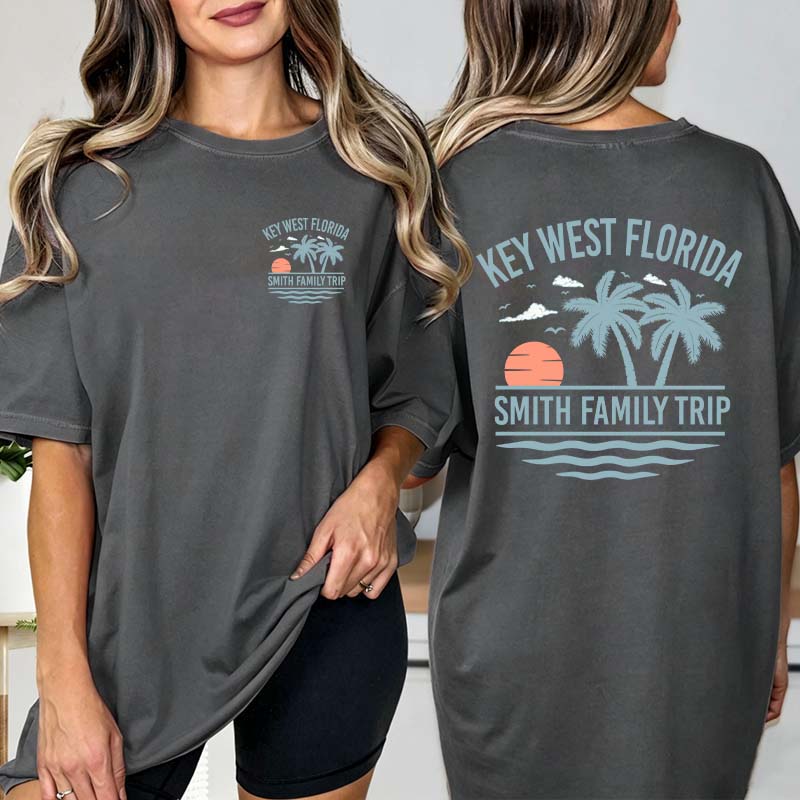 Personalized Family Beach Vacation T-Shirt