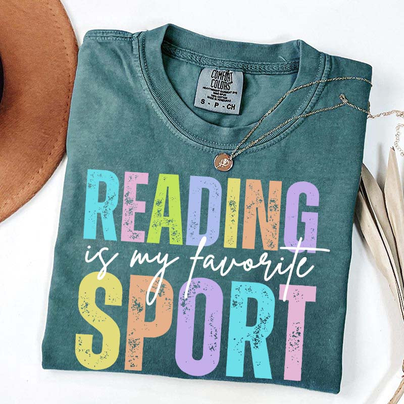 Reading is my Favorite Sport Literary Girl T-Shirt