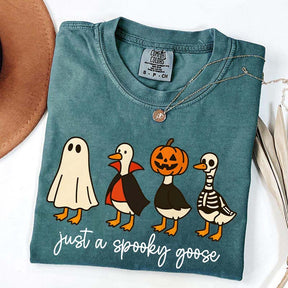 Cute Just a Spooky Goose Halloween T-Shirt