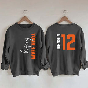 Custom Hockey  Name and Number Sweatshirt