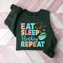 Eat Sleep Hockey Repeat Cute Sweatshirt
