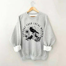 Support Your Local Murder Lunar Phase Sweatshirt