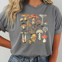Cottagecore Botanical Mushroom Fungus T-Shirt