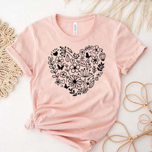 Cute Wildflowers Heart Plant Mama T-Shirt
