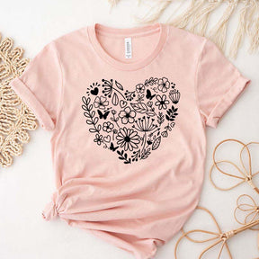 Cute Wildflowers Heart Plant Mama T-Shirt